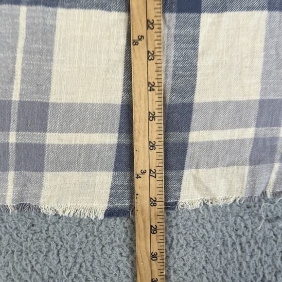 RSQ Tilly's Flannel Shirt Women M Gray Plaid Flannel 100% Cotton Pocket Raw Hem - Picture 8 of 10